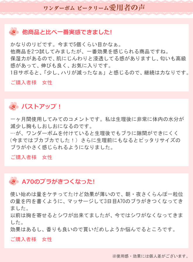 愛用者の声